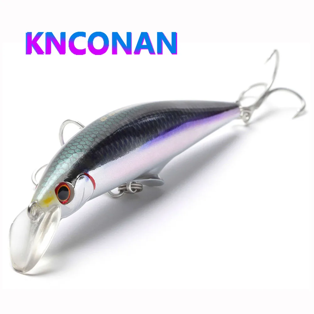 Señuelos de pesca de pececillo que se hunden, peso pesado, 120mm, 45g, 95mm, cebo duro Artificial de fundición larga, Wobblers de lubina y trucha de agua salada para Lucio