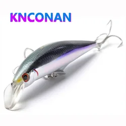 Señuelos de pesca de pececillo que se hunden, peso pesado, 120mm, 45g, 95mm, cebo duro Artificial de fundición larga, Wobblers de lubina y trucha de agua salada para Lucio