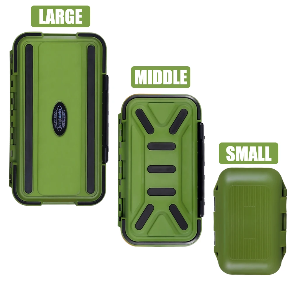 Caja de aparejos de pesca impermeable vista frontal