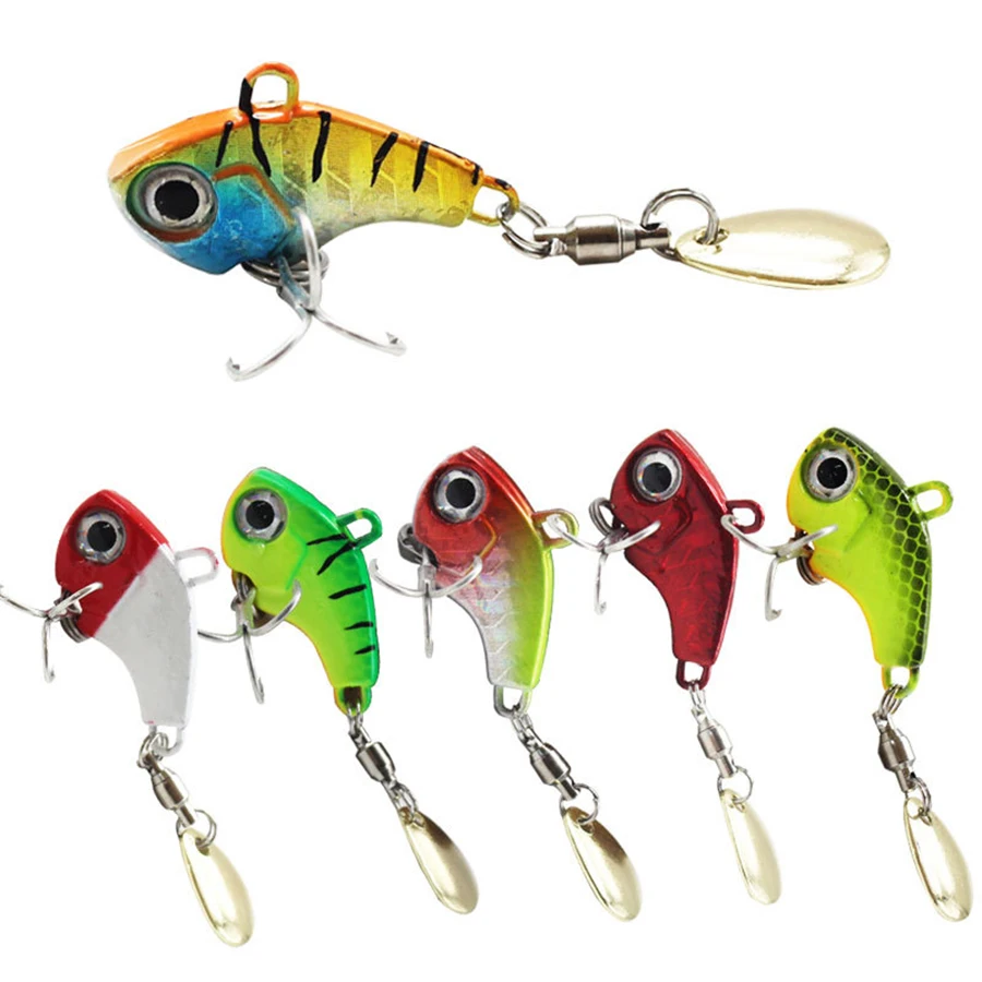Señuelo de pesca VIB, cebos duros artificiales que se hunden, sonajero, vibración, Crankbait Wobbler, buenos anzuelos triples, aparejos de 5g-30g, 1 ud. - imagen 5