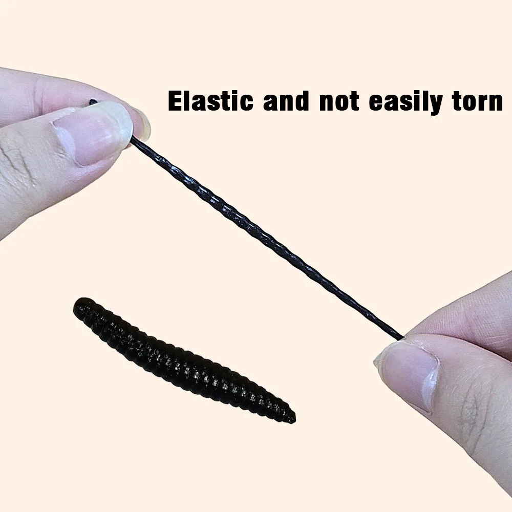 60 unids/pack 30mm lombriz biónico gusano simulado plástico suave señuelos pesca de lubina Senko larvas gusanos cebo de pesca señuelo - imagen 5