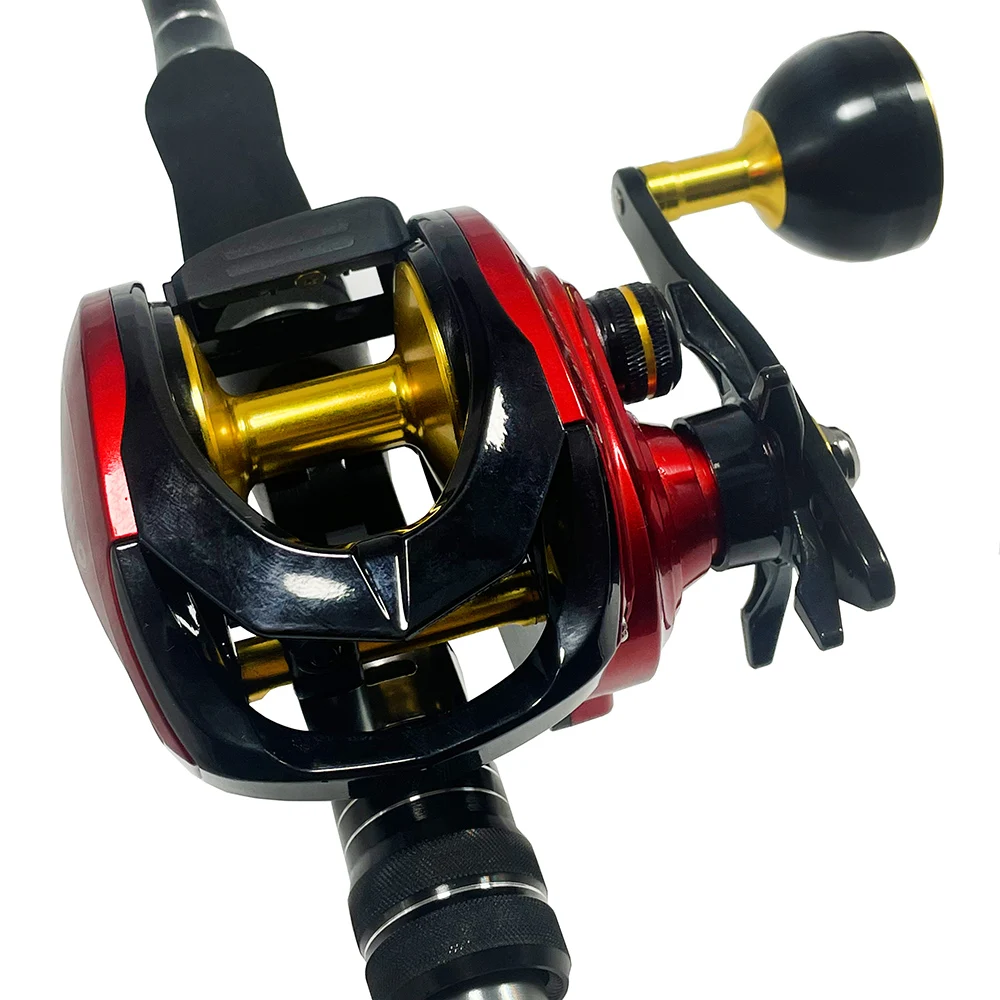 Carrete de pesca profesional ultraligero, relación de engranaje 6,4: 1, rueda de Baitcasting, plantilla de carpa, carrete de fundición para bagre, lubina, carpa - imagen 4