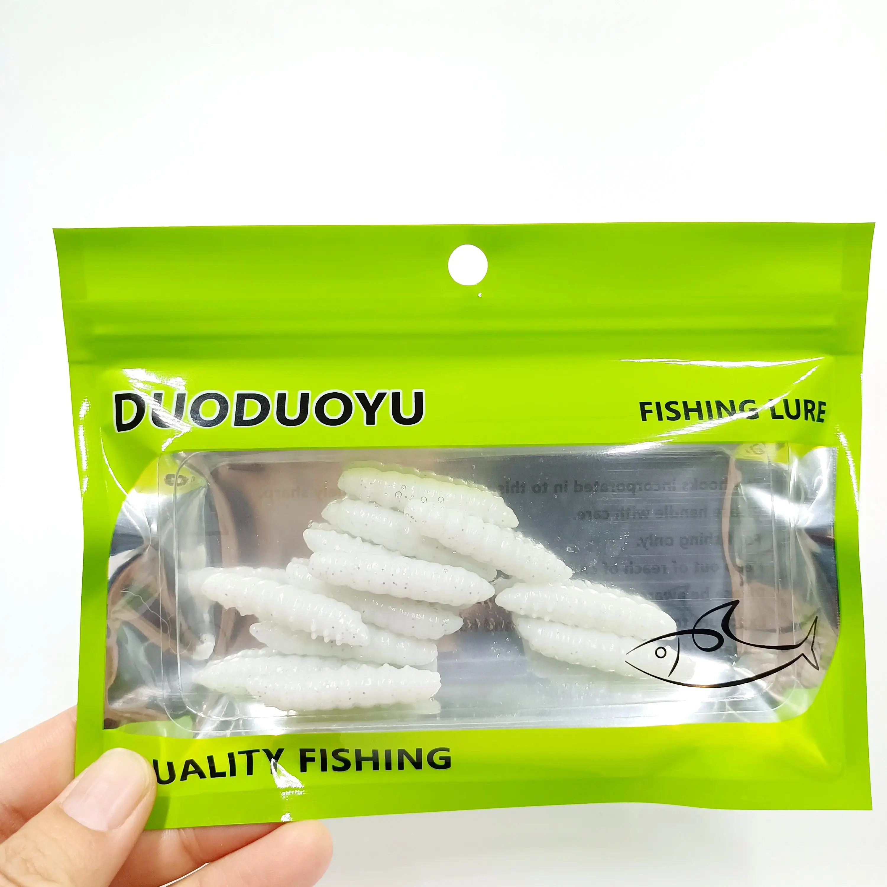 DUODUOYU señuelos trucha vinilo aroma camarón – cebo blando flotante - imagen 3