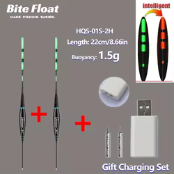 Flotador electrónico Bite Float recargable para pesca nocturna
