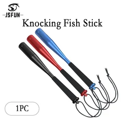 JSFUN 1pc rojo, negro y azul Tricolor pesca sacerdote pesca palo de pesca al aire libre aleación de aluminio mango antideslizante