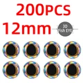 200pcs silvery 12mm