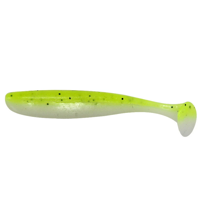 Wobblers de Jigging blandos, 55mm, 70mm, cola en T, cebo de silicona de doble Color, aparejos artificiales, 5 uds./lote - imagen 5