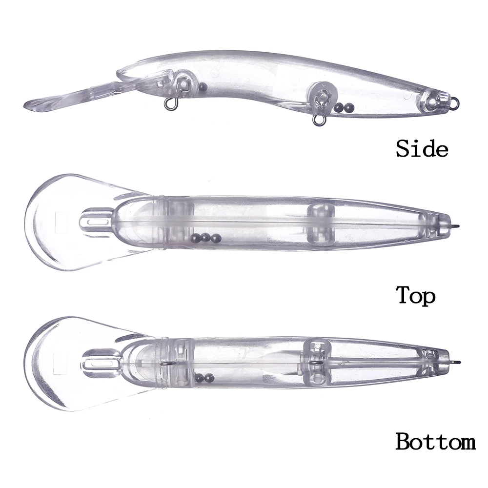 Chan'sHuang-señuelo de pesca Artificial, 10 piezas, sin pintar, 16cm, 20g, sonajero, Floaitng Minnow, hecho a mano - imagen 5
