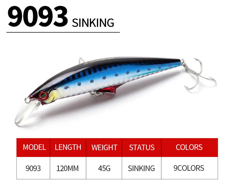 Experimente la emoción de la pesca con el señuelo de pesca de 9093