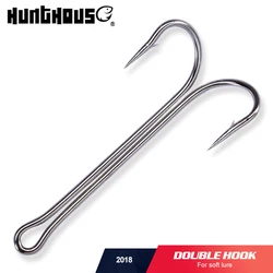 Hunthouse Anzuelo Doble – Acero carbono alto para lubina