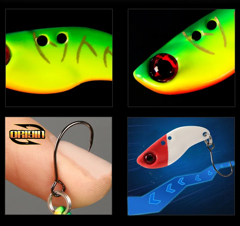 Cucharillas VIB en diferentes pesos y colores disponibles