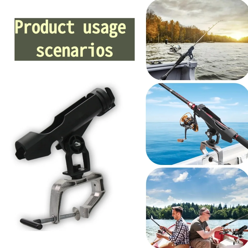 JSFUN Soporte multifuncional de pesca con asiento giratorio - imagen 4