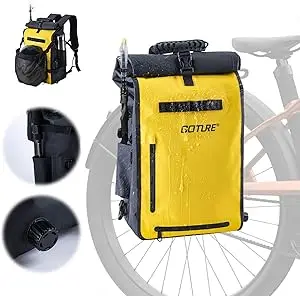 Goture-mochila para bicicleta, 25L, 500D, PVC, bolsa para aparejos de pesca con válvula de escape, impermeable, para bicicleta, pesca, canotaje, 3 colores