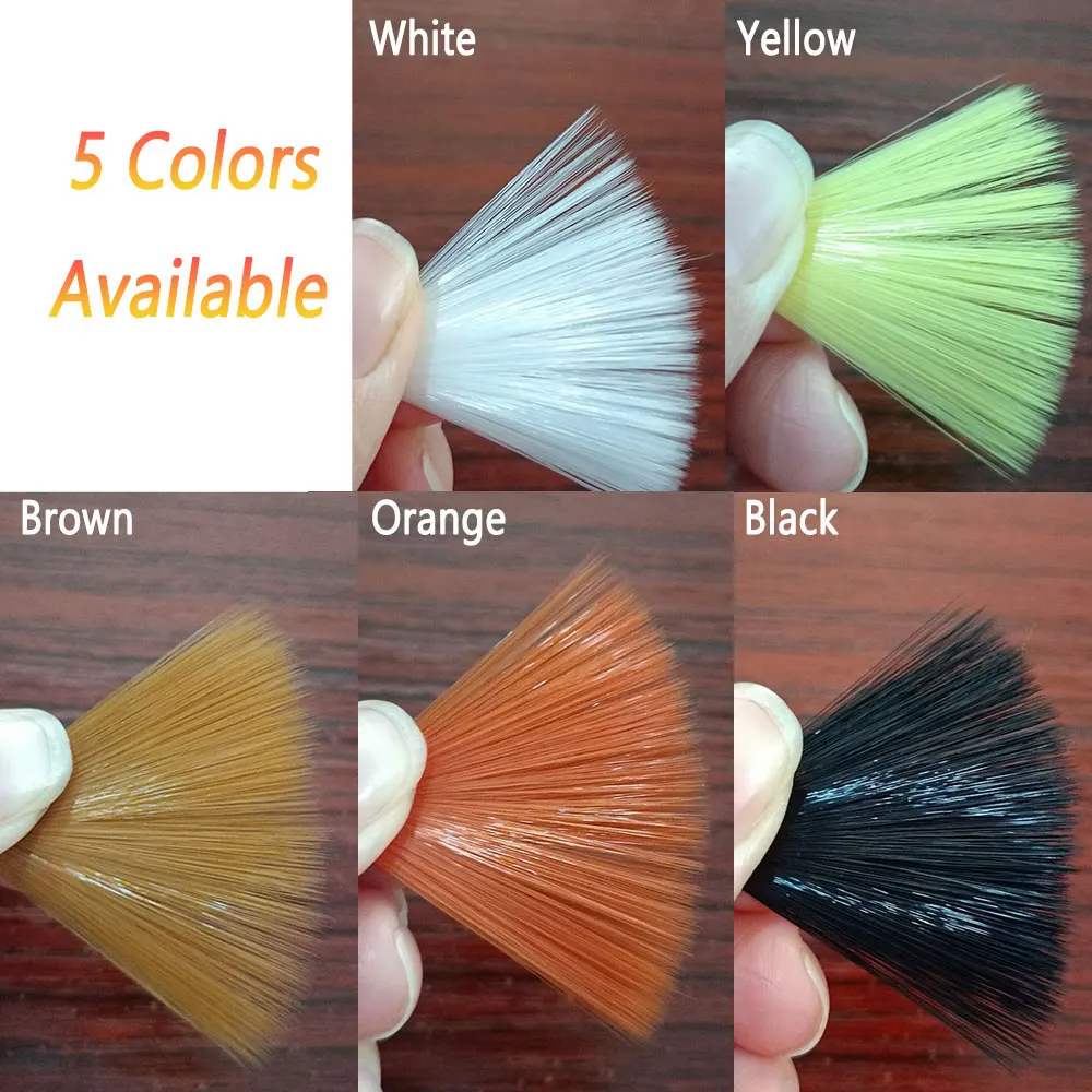 Fibras de nailon cónicas Bimoo para atado de moscas secas, Material de colas Mayfly, colas de ninfa de alto flotador, fibras ultrafinas, colas de alas de mosca seca - imagen 5