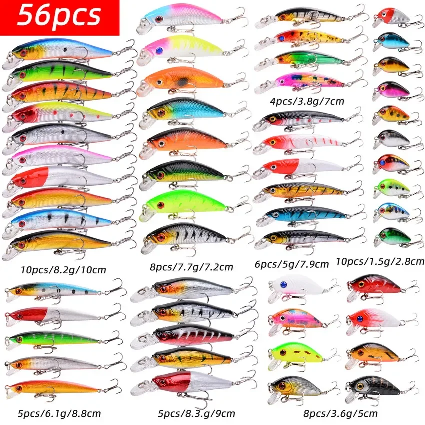 56pcs Lures