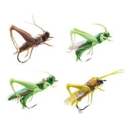 Cebo Mino con anzuelo afilado, cebo biónico de langosta, equipo de pesca, cebo Luya, Señuelos de pesca, todas las aguas, colorido y atractivo