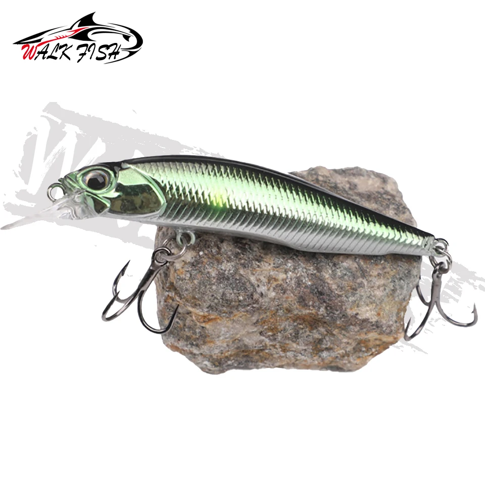 Señuelo de Pesca Jerkbait, cebo duro profesional, Wobbler manivela, buceo lento, 7,5 cm, 5g - imagen 4