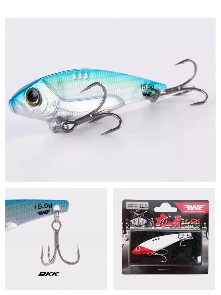 Nuevo EWE Longya placa de hierro de Metal señuelo de pesca VIB de fundición larga 8,5g/11,5g/13,5g/15,5g Wobbler Artificial lubina Swimbait cebo duro - imagen 5