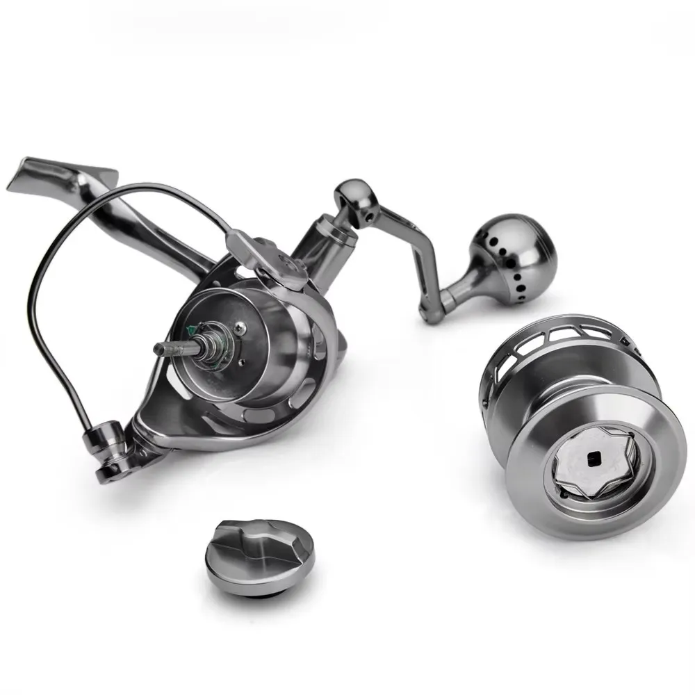 Carrete Jigging Marino Lagarto – Eje inoxidable y rodamientos - imagen 2