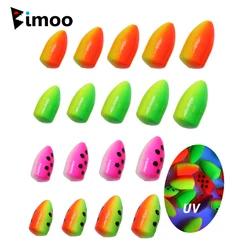 Bimoo Flotador en línea de espuma UV Señuelo trucha y agua salada
