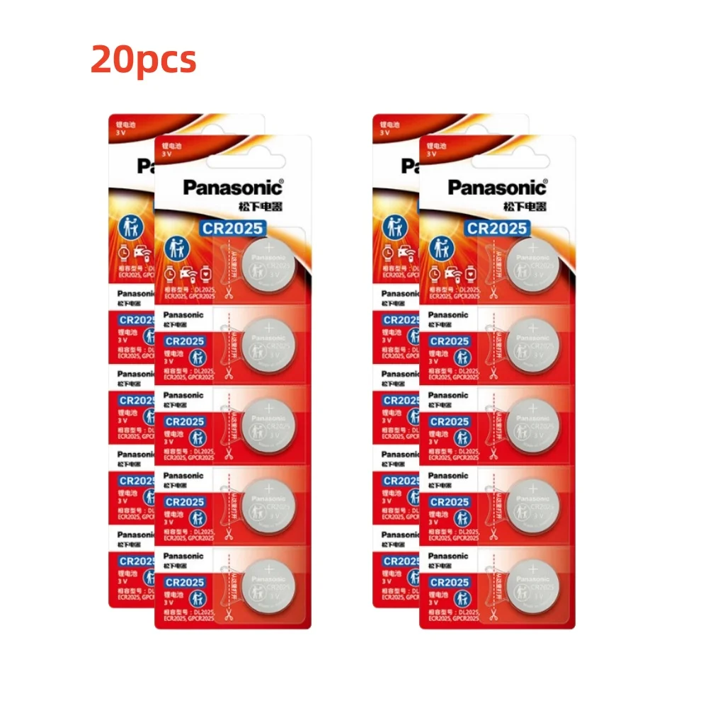 Batería litio CR2025 Panasonic 3V para reloj y control remoto