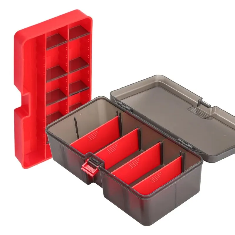 HISTAR-caja de aparejos de pesca de gran capacidad, tablero desmontable grueso de PP, antipresión, espacio ajustable, doble capa, varios tamaños, 1 unidad - imagen 5