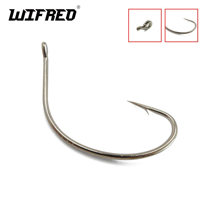 100 Uds. Anzuelos de pesca con espacio ancho y púas, anzuelos de cebo para carne viva de agua dulce y salada, tamaño 6 4 1/0 2/0 3/0 4/0 5/0 6/0