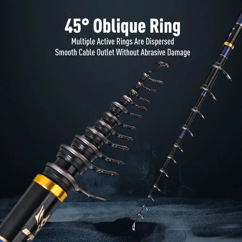 Cañas de pescar LEYDUN ISO, plataforma de pesca con boya 500 0 06 1 1,5, pesca telescópica de Surfcasting, pesca en roca giratoria para pesca en el mar - imagen 3