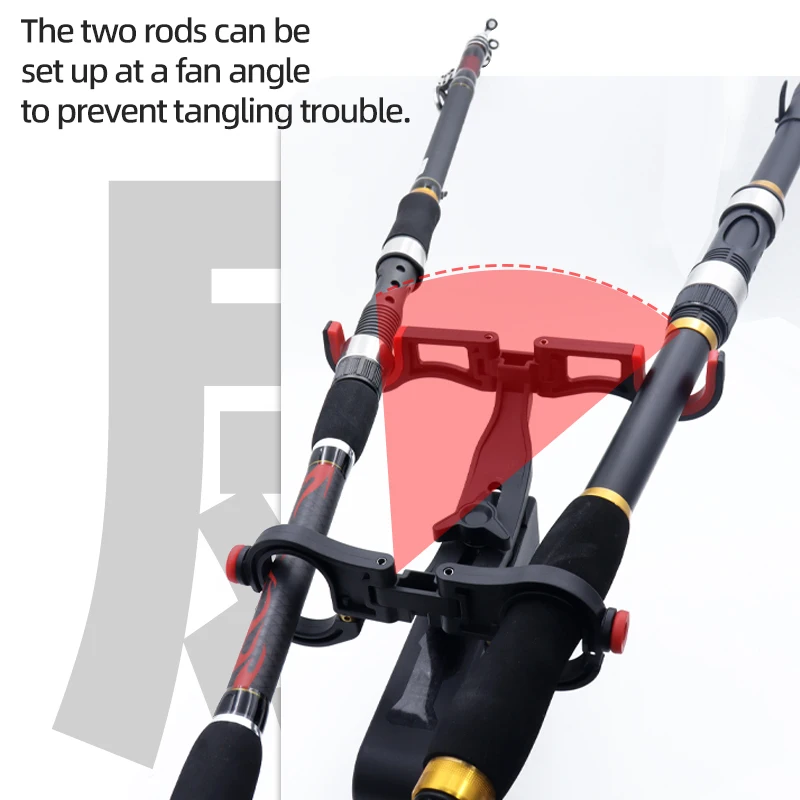 ZYZ Portacañas Doble para Barco – Nailon Resistente Ajustable - imagen 2