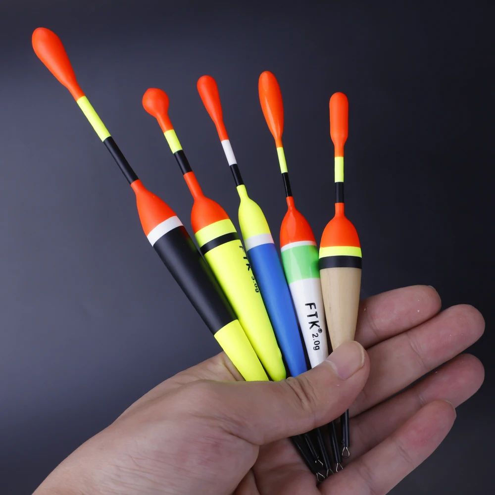 NGB 5 unids/lote 13-19cm juego de flotadores de pesca boya flotante de espuma de colores mezclados Bobber para accesorios de pesca aparejos de pesca - imagen 4