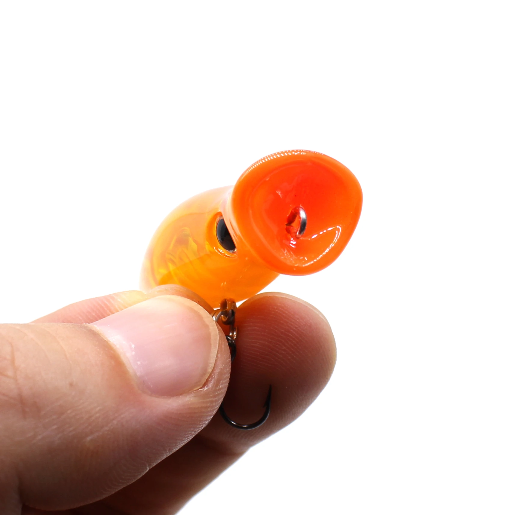 AOCLU-Mini Popper flotante, Wobbler de cebo duro, nadador de superficie, revestimiento UV, atractivo para los peces, anzuelos VMC, calidad, 45mm, 4,0g - imagen 5