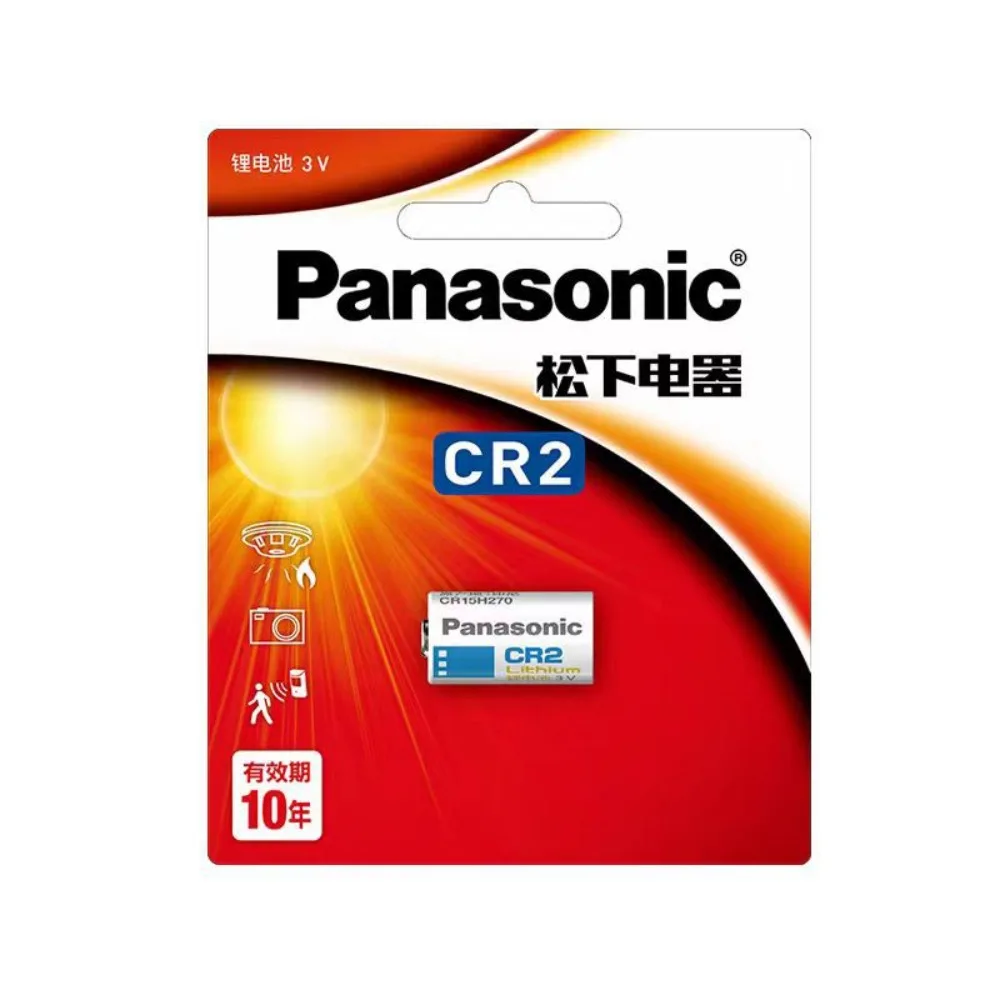 Panasonic CR2 Batería de litio 3V para linterna telémetro y pesca - imagen 2