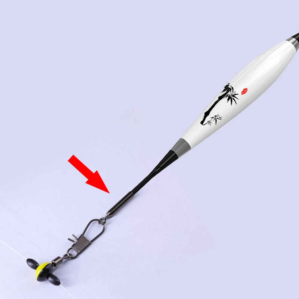 30 Uds. Conector de flotadores rectos de 360 grados soportes de flotadores de pesca de tipo recto giratorio resistencia al desgaste de latón - imagen 3