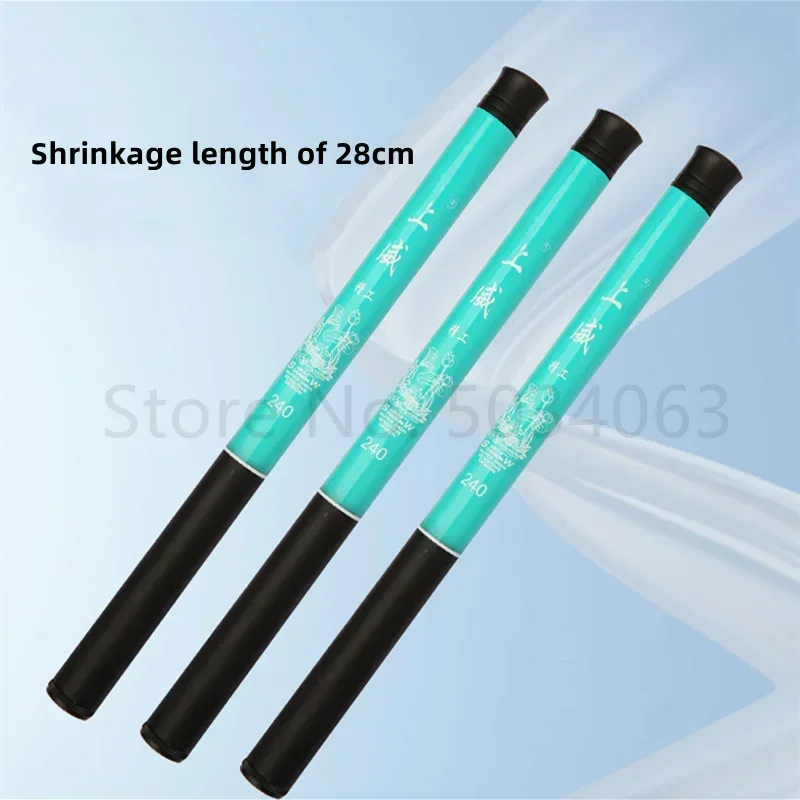 Caña de pescar ligera profesional ultracorta, equipo de pesca, potente Mini telescópico giratorio de carbono - imagen 2