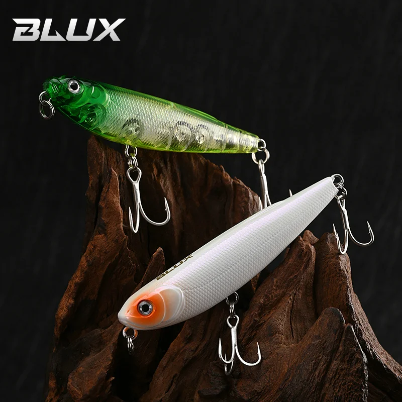 BLUX STRAY DOG Topwater lápiz 70MM 8,2g superficie Walker señuelo de pesca caminar el perro Artificial agua salada lubina cebo duro aparejos - imagen 5