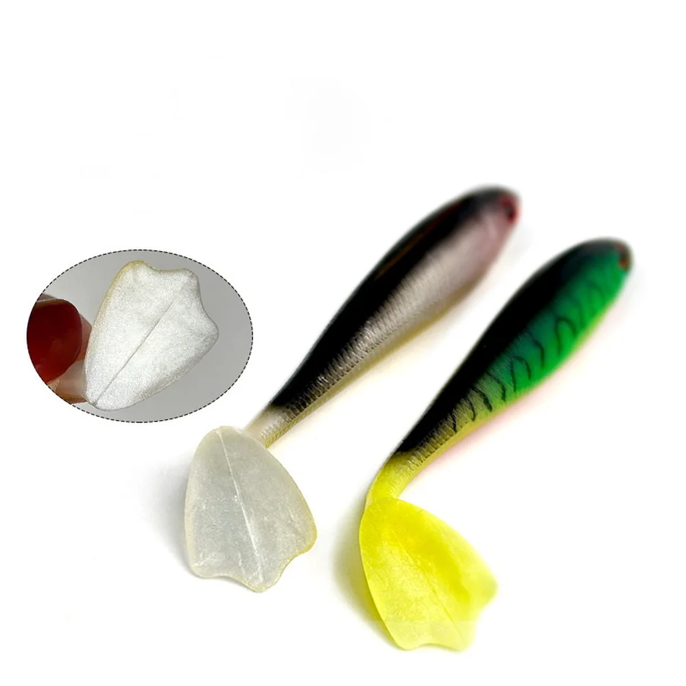 1 Uds 7cm 10cm cebo suave Jig Head Wobbler Señuelos de Pesca Shad Swimbaits cebos artificiales Pesca de goma de silicona Pesca - imagen 5