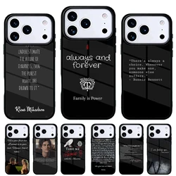 Funda The Vampire Diaries para iPhone – Diseño con citas de la serie