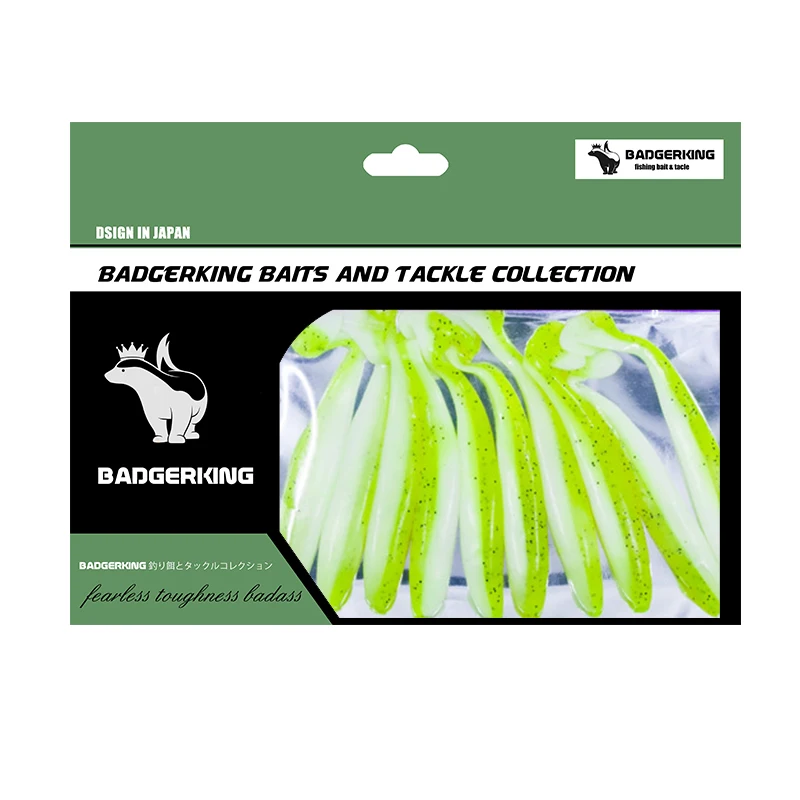 Juego de Señuelos de Pesca de plástico blando, cebo duradero de 7cm para agua dulce y salada, 10 Uds. - imagen 3