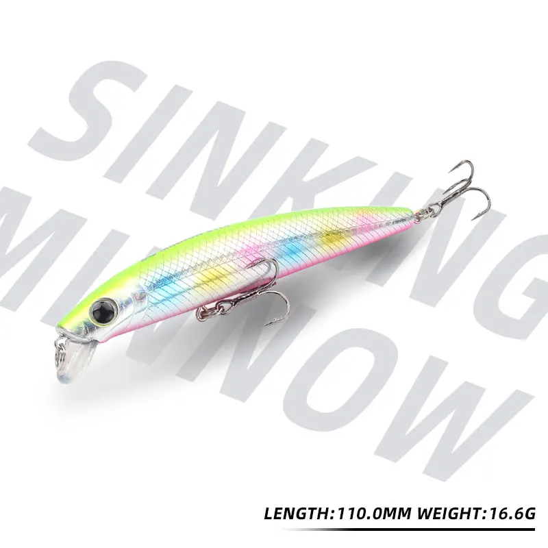 Obras mágicas hundimiento Minnow 16,6g 11cm señuelo de Pesca imán manivela Pesca carpa Popper Sea Pike Swimbait Wobbler cebo Artificial lubina - imagen 3