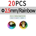 2.5mm 20pc Raibow