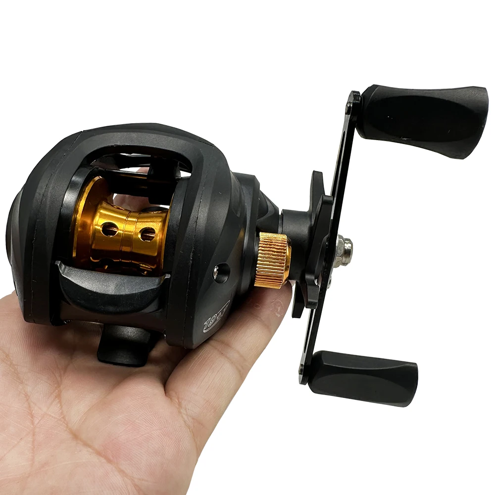 Rueda de Pesca con freno magnético, carrete de Pesca Baitcasting, relación de engranaje 7,2: 1, para agua salada, lubina, lucio y trucha - imagen 4