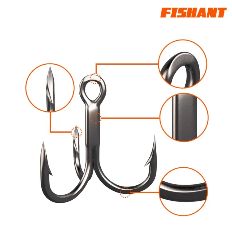 FISHANT-señuelo de pesca flotante/hundimiento, cebo falso de fundición larga para lubina, agudos/anzuelos individuales, 6g/7g/11g - imagen 5