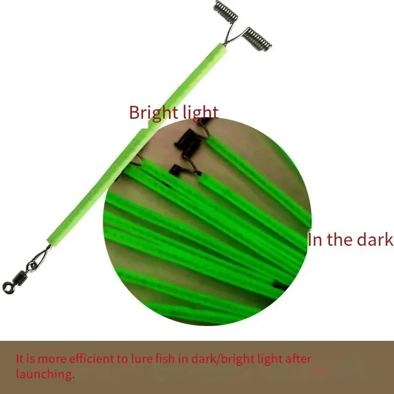 PD Fishing GearSeafishing Tenpin Set HookerT-Wire String Hook HolderBoat Fishing anti-Tangle Twist StripAccessories - imagen 2