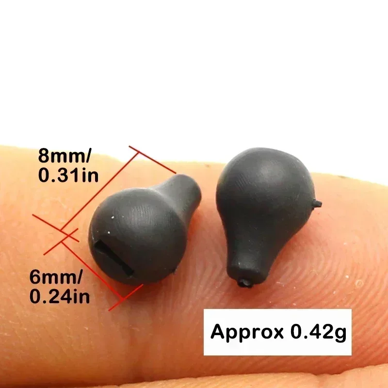 Accesorios de pesca de carpa, cuentas giratorias de tungsteno para Chods y Spinner, Material de aparejos de pesca de carpa, aparejo Chod Sinker, 8 Uds. - imagen 2