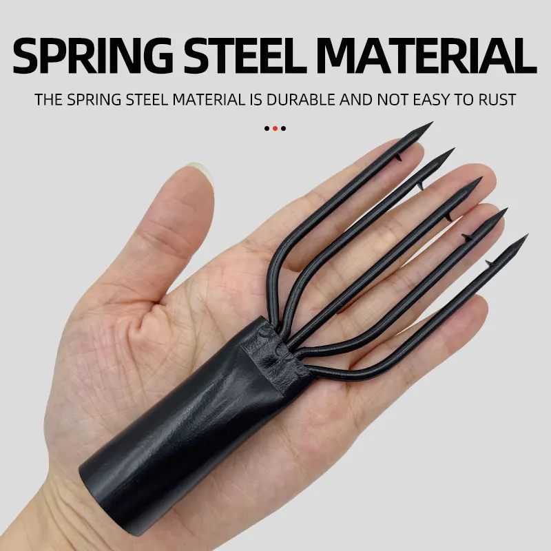 Pescado rana lanza Gig 3 4 5 puntas rana lanza tenedor de pesca punta de arpón púas lanza de pesca Gaff tenedor gancho equipo de pesca - imagen 2