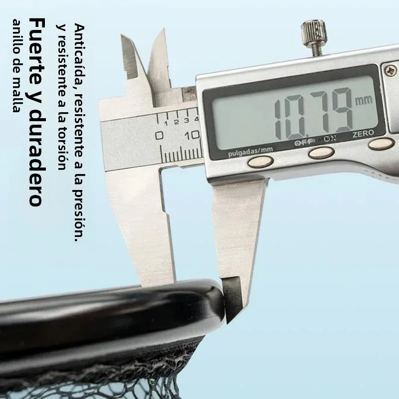 Red de aterrizaje de aleación de aluminio para niños, accesorios de pesca, red de inmersión plegable antigancho, red de pesca profunda para exteriores, 40/45/50/55cm - imagen 2