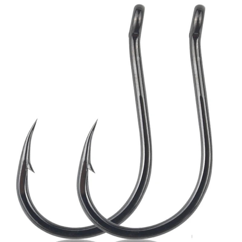 Venta al por mayor 1000 Uds anzuelo de Pesca cabeza de ojo boca torcida anzuelo de púas de agua salada accesorios de Pesca de carpa con púas Pesca