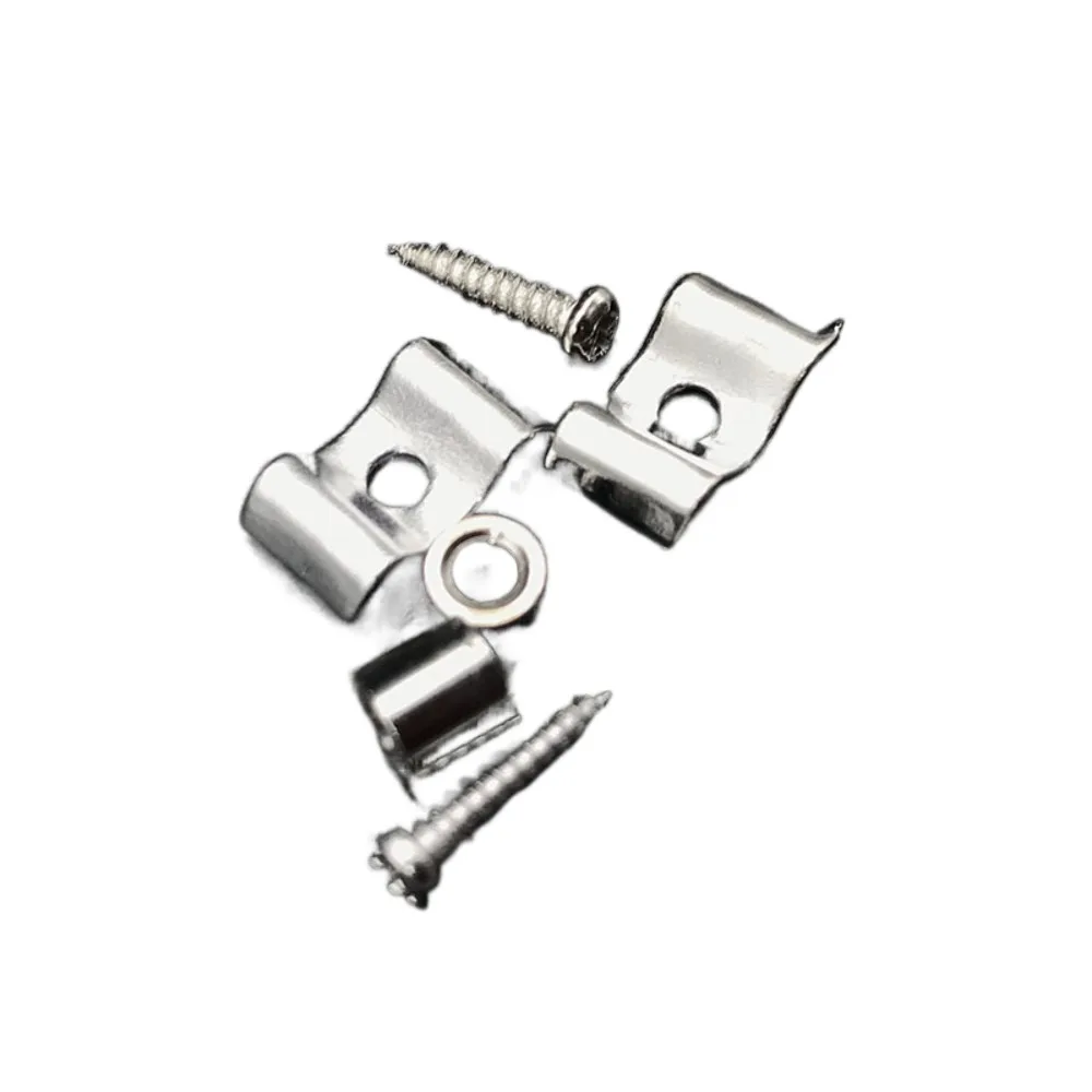 Accesorios cuerda de guitarra eléctrica Buck plateado/negro/dorado con tornillos guía de cuerda cuerda fija guía de guitarra hebilla de cuerda - imagen 2