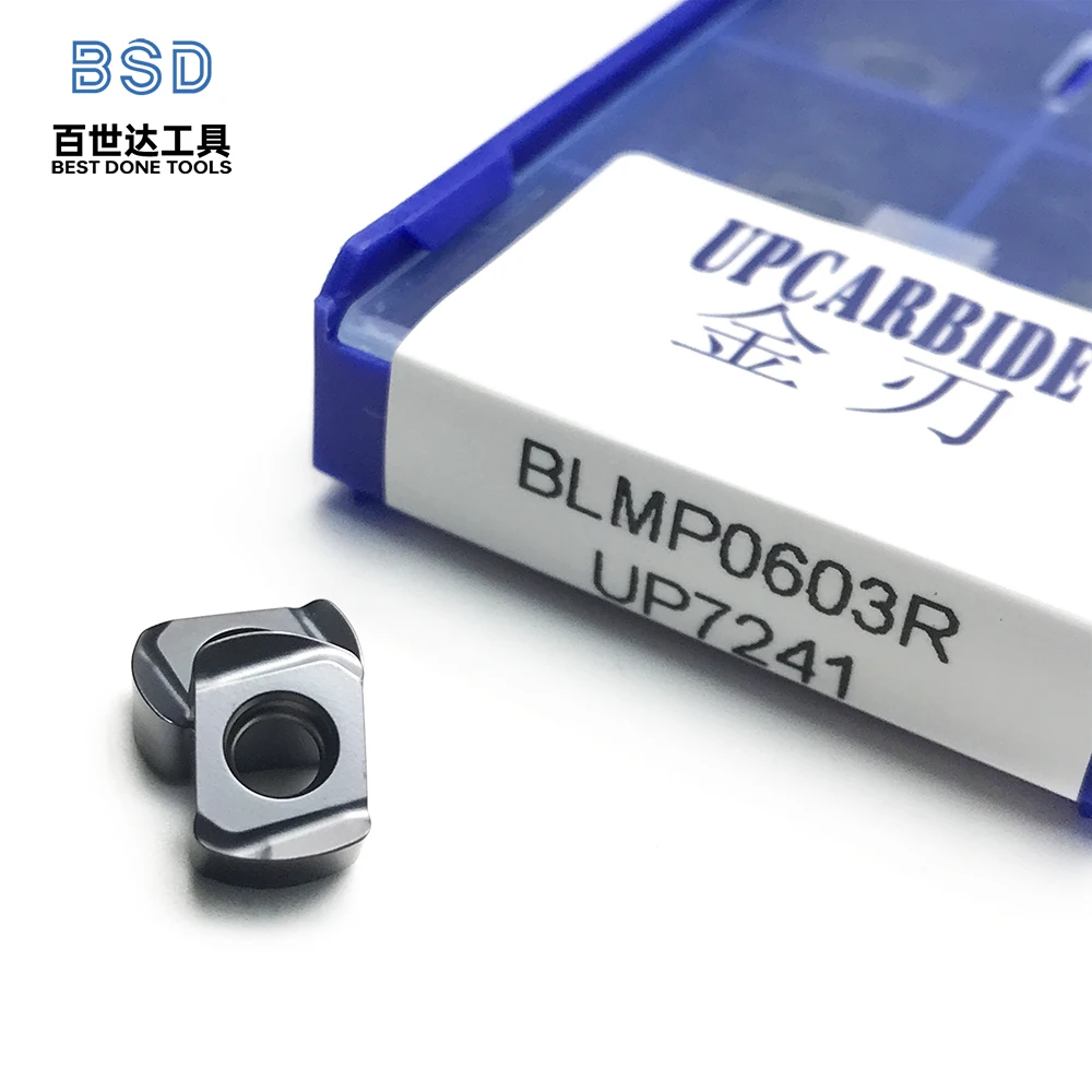 Insertos de fresado de seguridad de carburo BLMP0603R |   Herramientas de fresado CNC de alta potencia