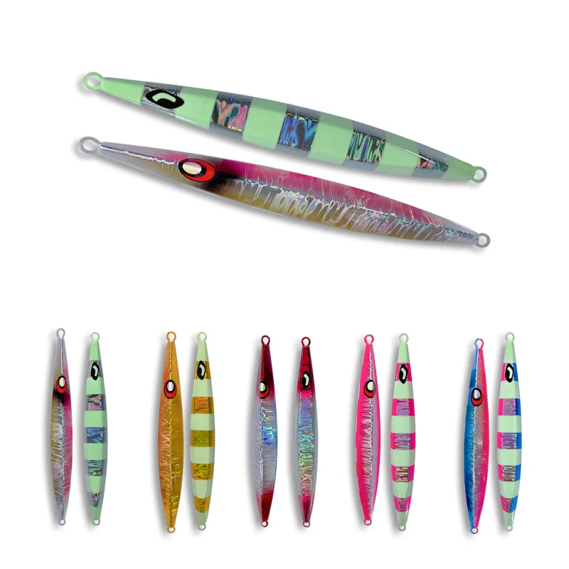 Señuelo de pesca Jigging de hundimiento lento, cebo Artificial, Carpa, Trucha, 60g, 80g - imagen 5